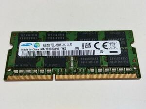 【動作確認済み】SAMSUNG ノートPC用 メモリー DDR3L-1600 PC3L-12800S 8GB×1枚 合計8GB 動作確認済 1週間保証 M471B1G73QH0-YK0【1448】