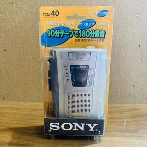 ほぼ未使用品 SONY ソニー TCM-40 カセットレコーダー　カセットウォークマン 録音 再生