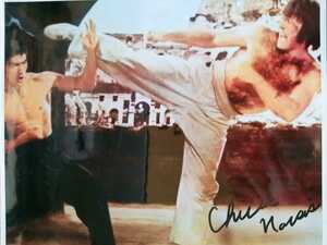 ■チャック・ノリス/Chuck Norris■【直筆サイン入り写真】★ブルース・リー/ドラゴンへの道★◆証明書COA付属◆○新品未開封○