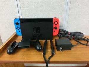 〇中古品 保管品 動作確認済み 任天堂 Nintendo Switch ニンテンドー スイッチ 本体 セット HAC-001 ゲーム機/激安1円スタート