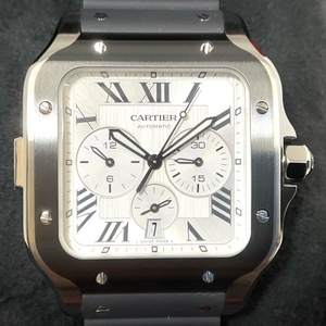【Cartier】カルティエ サントス クロノグラフ 腕時計 WSSA0017