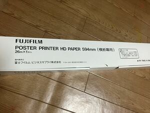 富士フイルム ポスタープリンター熱転写紙(白地黒発色)594mm幅FUJIFILM 1本
