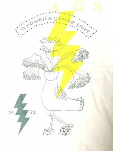 ビカクシダ　鳥Tシャツ　Mサイズ aroundaglobe 稲妻　platycerium staghornfern コウモリラン　ジャガー　多分岐　根腐れ