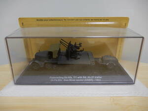 1/72 コンバットタンクコレクション 44 4連装対空砲搭載Sd.Kfz.7/1 Sd.Ah.51トレーラー ドイツ陸軍 1943年 デアゴスティーニ IXO イクソ