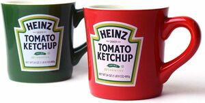 HEINZ ハインツ　ペアマグ　ペア マグカップ　箱入り　食器　ギフト　ハインツ トマトケチャップ　電子レンジ対応