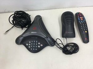 美品 Polycom Voicestation 300　会議システム　ACアダプター、リモコン付属（管２B1）