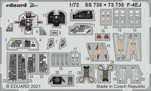 エデュアルド(73735) 1/72 F-4EJ ファントム用エッチングパーツ(ファインモールド用)