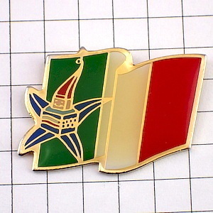 ピンバッジ・イタリア国旗マジーク五輪◆フランス限定ピンズ◆レアなヴィンテージものピンバッチ