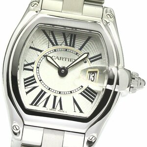 カルティエ CARTIER W62016V3 ロードスターSM デイト クォーツ レディース 良品 _794443