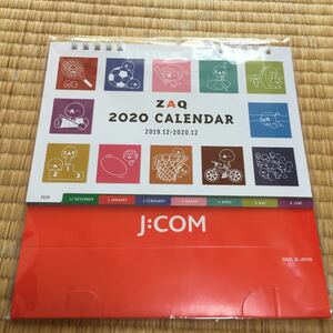 2020年卓上カレンダー　j:com ZAQ ざっくぅ　非売品　送料無料　