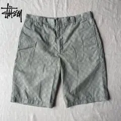 STUSSY ステューシー ハーフパンツ チェック バックジップ 32