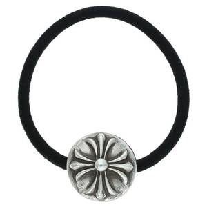 クロムハーツ Chrome Hearts HAIRBAND/クロスボールボタンヘアゴム シルバーコンチョ 中古 OS06