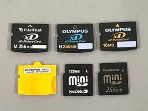 ＜ジャンク品＞xDカード & miniSDカード 5枚セット 富士フイルム/OLYMPUS/SanDisk/Panasonic（12523112118508DJ）