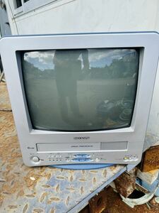 希少 SHARP カラーテレビ VT-14GH7シャープ テレビデオ ブラウン管 TV VHS 2001年製 レトロ 動作OK