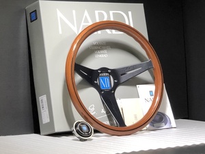 ￥送料一律￥ NARDI ナルディー クラシック ウッド ブラック ディープコーン 350mm N771 検）35 Φ ウット パイ モモ ステアリング