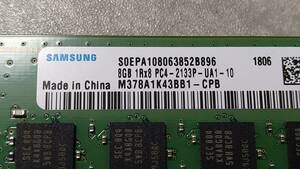 SAMSUNG★メモリーカード【1Rx8 PC4-2133P-UA1-10 8GB】送料込/中古