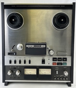 【1円出品】K2573 TEAC ティアック A-6100 MKⅡオープンリールデッキ ステレオテープデッキ 本体 ダストカバー 通電確認のみ 現状品