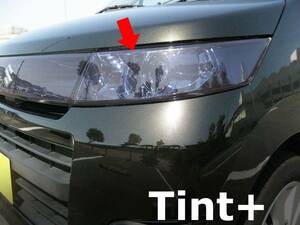 Tint+水洗い→再利用OK ヘッドライト スモークフィルム ワゴンR スティングレー MH23S (Type5：スティングレー)