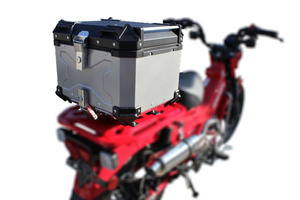 ハンターカブCT125用 リアボックス トップケース アルミ製 45L カスタム バイク ツーリング アウトドア オフロード バイクカスタム V-003