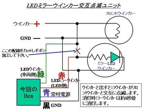 ■ウインカー時交互点滅制御ユニット（ミラーウインカーに最適）