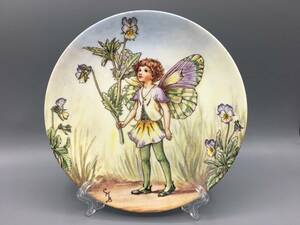 ウェッジウッド シシリー シセリー メアリー バーカー 三色スミレ 花　妖精 絵皿 飾り皿 ②(1110)