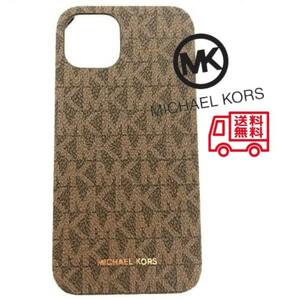 ◆ 新品 未使用 正規品◆マイケルコース Michael Kors iPhone13ケース ブラウン スマホケース カバー レディース メンズ MKマーク MK-402