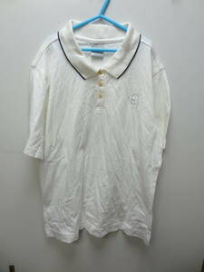全国送料無料 ナイキ NIKE レディース 白色襟ライン入り 綿100%素材 半袖テニス ポロシャツ Mサイズ