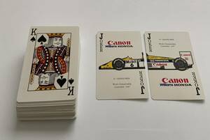 【非売品】トランプ　1987年F 1 キャノン　ホンダ　F1 WILLIAMS HONDA Canon