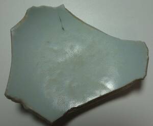 清朝期　線書き染付　官窯古茶碗　サンプル　海のシルクロード