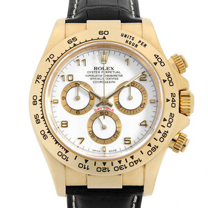 ロレックス デイトナ 116518 ホワイト アラビア Y番 Y番 中古 メンズ 腕時計
