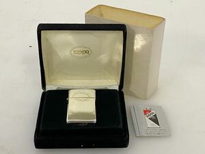 サ6594M★ZIPPO　ジッポーライター　スリム　STERLING　スターリングシルバー　1989年製★