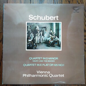 レア　LP レコード　Schubert vienna Philharmonic Quartet 死とおとめ　ウィーン　フィルハーモニー四重奏団　シューベルト　クラシック