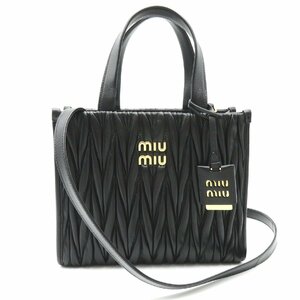 ミュウ ミュウ マテラッセ 2wayトートバッグ ブランドオフ Miu Miu レザー トートバッグ レザー レディース