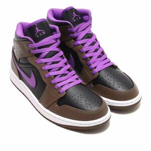 NIKE ナイキ AIR JORDAN 1 MID 箱なし DQ8426-215 茶紫 27.5cm