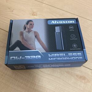 【送料無料】新品未使用 Alvoxcon DW320　ワイヤレスマイク2.4G iPhone ピンマイク スマホ外付けマイク 超軽量 収納充電ケース付き