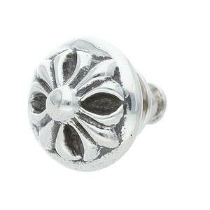 クロムハーツ Chrome Hearts STUD CRSBLL/クロスボールスタッド シルバーピアス 中古 GZ11