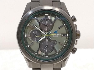 CASIO カシオ OCEANUS オシアナス クラシックライン 電波ソーラー Bluetooth チタン グリーン ブラック OCW-T4000BA-1A3JF 店舗受取可