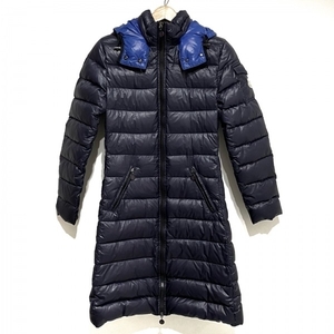 モンクレール MONCLER ダウンコート サイズ1 S MOKACINE(モカシン) ダークネイビー レディース 長袖/冬 コート