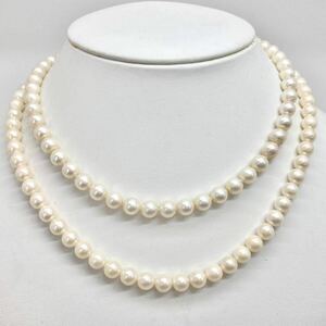 「アコヤ本真珠ネックレスおまとめ」a約55g 約6.5-7mmパール pearl necklace accessory jewelry silver DA0