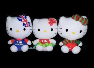 Ty Beanie Buddies☆SANRIO☆HELLO KITTY☆I LOVE LONDON☆Hawaii☆セット☆ハワイ☆Tyビーニーベイビーズ☆キティ☆ぬいぐるみ☆サンリオ