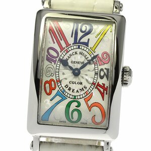 フランクミュラー FRANCK MULLER 902QZ ロングアイランド カラードリーム クォーツ レディース 箱付き_808303