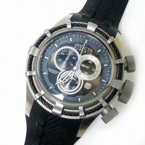 WA57【INVICTA】インビクタ BOLT　クロノグラフ　グレーダイヤル　ブラックシリコン　15783　腕時計　メンズ