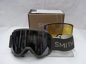 期間限定セール超特価送料込み!!Japan正規品新品24 SMITH Squad XL/Forest/CP Platinum Mirror /CP Storm Yellow Flash レンズ付き