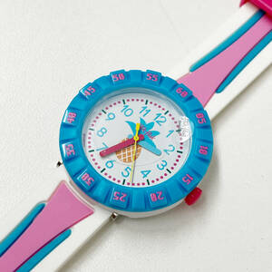 FLIK FLAK フリックフラック SWATCH　JUICE IT UP　ZFCSP073 スイス製　キッズ腕時計 ピンク クォーツ　34mm