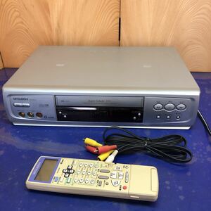 ジャンク　三菱 MITSUBISHI HV-FR37Gビデオカセットレコーダー ビデオデッキ リモコン付き