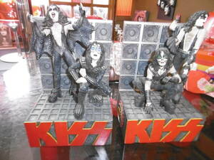 KISS 　デットストック　フィギュア　ブックエンド　レコードラック　希少　未開封