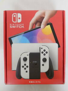 059D580D♪ Nintendo Switch スイッチ 本体 有機ELモデル Joy-Con(L)/(R) ホワイト 中古 動作OK