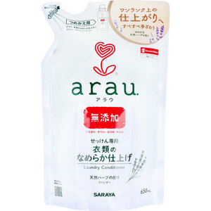 まとめ得 arau.(アラウ)衣類のなめらか仕上げ 詰替用 650mL x [16個] /k