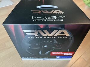 【中古美品】　HORI RWA PS4-052　レーシングホイールエイベックス PS4 PS3 PC対応 ステアリング コントローラー(N60401_11_e)