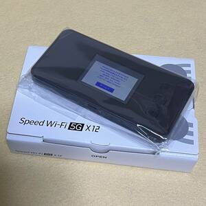 【新品/未使用】Speed Wi-Fi 5G X12［NAR03］シャドーブラック UQ★判定〇/残債なし★　05013